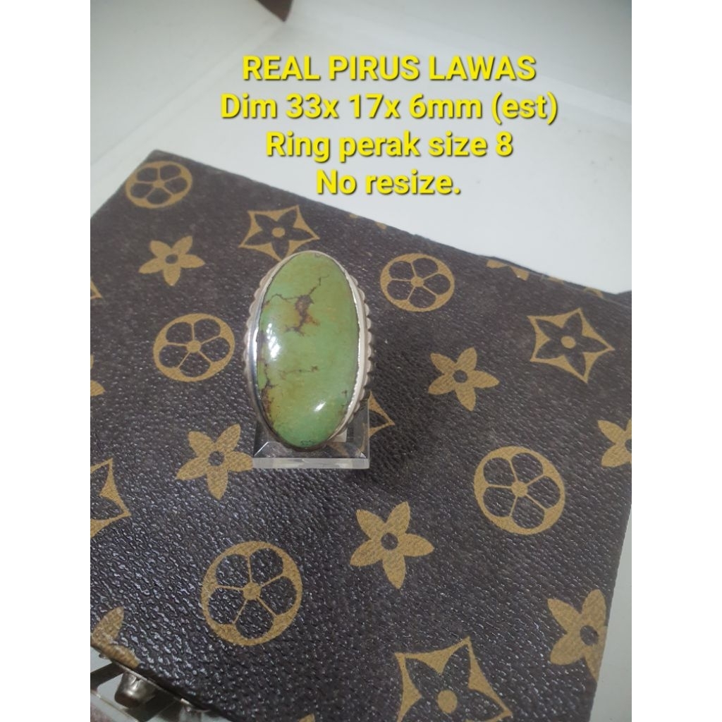 NATURAL PIRUS HIJAU SEMI POLOS LAWAS PENINGGALAN