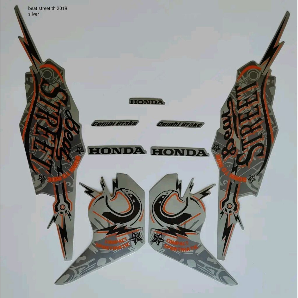Stiker Striping Les motor standart original beat Street 2019