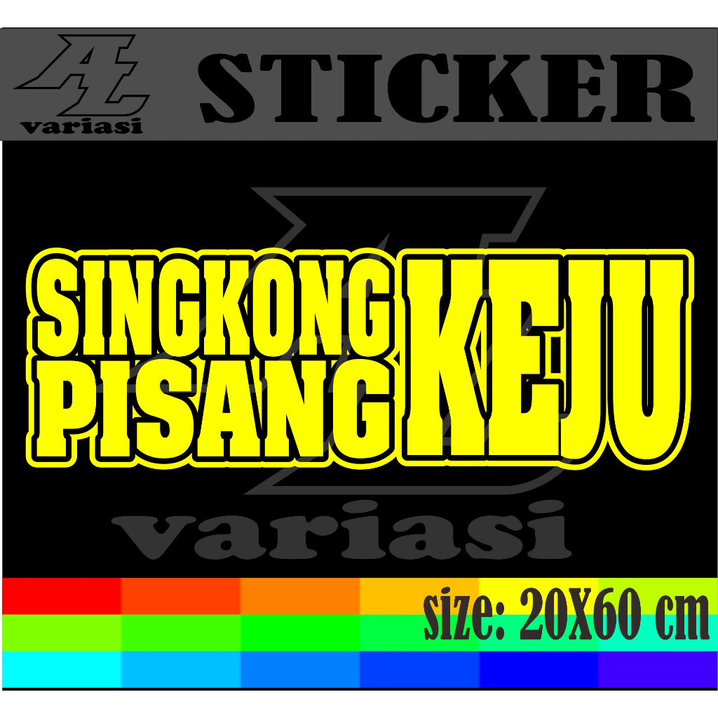 

CUTTING STIKER TEMPELAN NAMA JUALAN SINGKONG PISANG KEJU DENGAN MODEL BOLONG UKURAN 20X60 CM