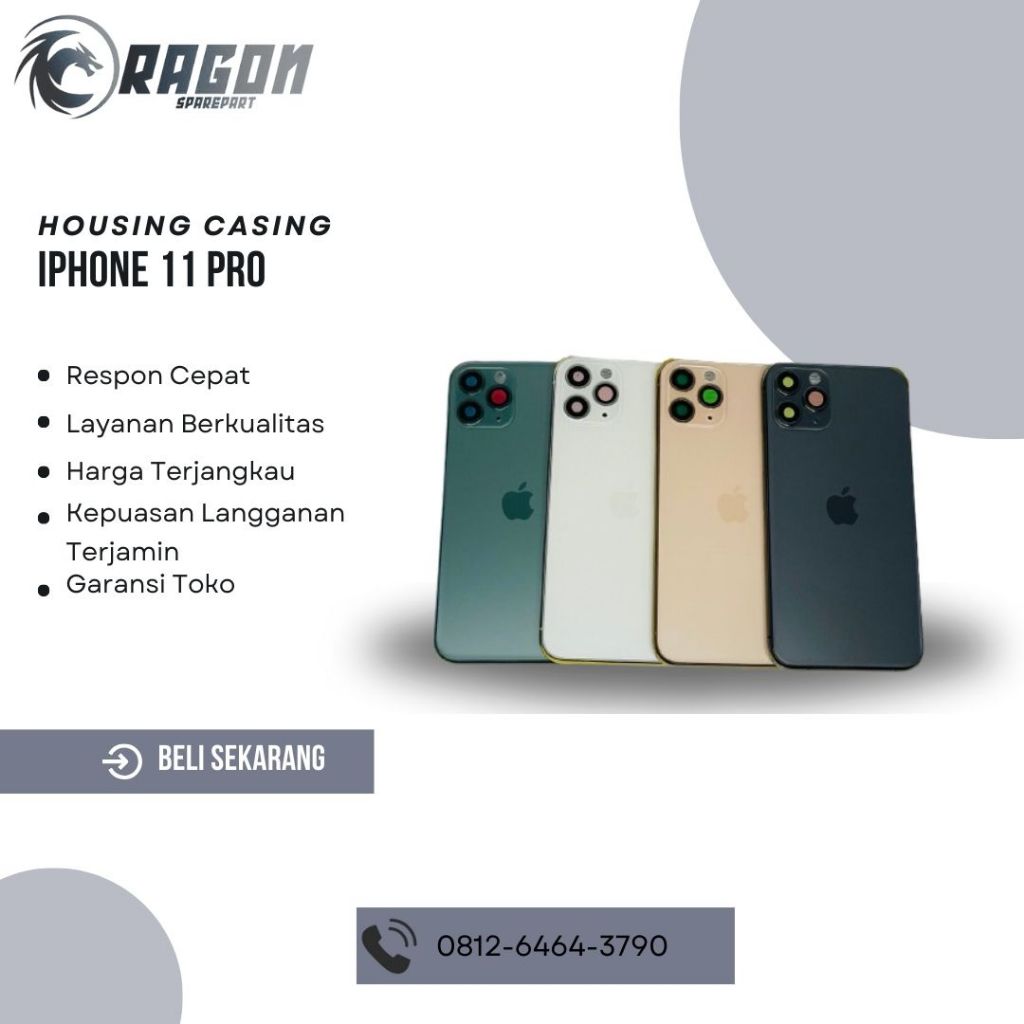 BACK CASING / HOUSING IP 11 PRO/11 PRO MAX ORIGINAL