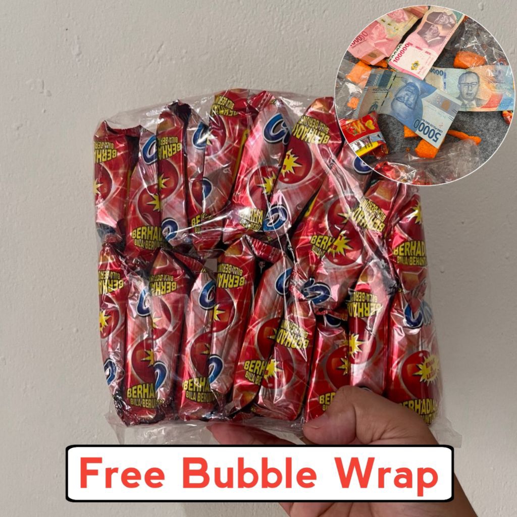 

[Free Bubble Wrap] snack cinta stik berhadiah uang jika beruntung isi 10 bungkus