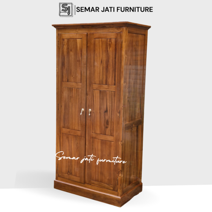Lemari Kayu 2 Pintu Minimalis Kayu Jati Jepara Lemari Anak Ansia