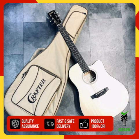 Gitar Akustik Crafter Lite D16 CE Plus Gigbag Gitar Crafter Lite D16CE Premium Solid Wood Original