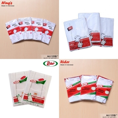 ( 3 PCS ) CD HING'S Pria Dewasa Putih Katun | Celana Dalam Laki-laki HINGS | celana dalam pria HING’