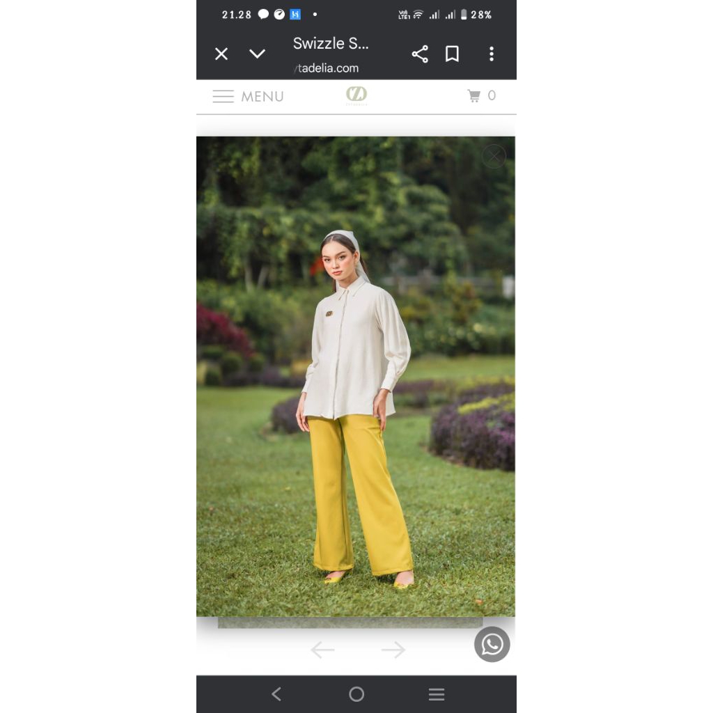 Zytadelia blouse white kemeja putih defect from WHS modinity