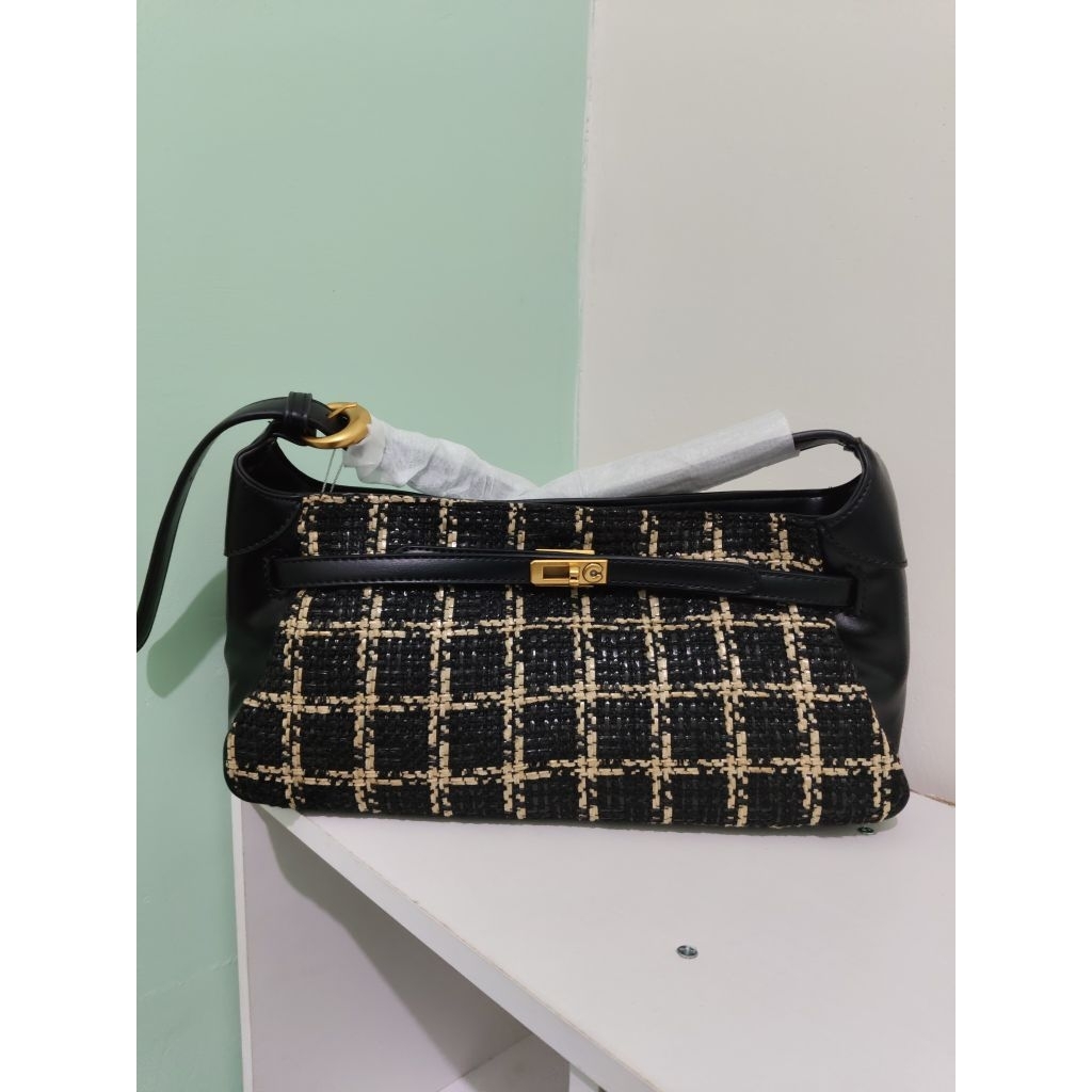 Tas Premium Korrne Diao KD Kremes Tweed / Shoulder Bag