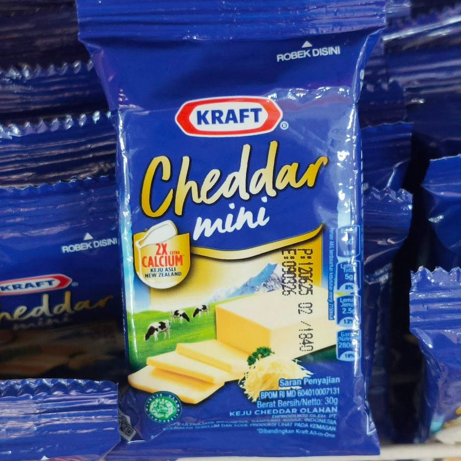 

KRAFT Cheddar Mini 30gr Keju Mini
