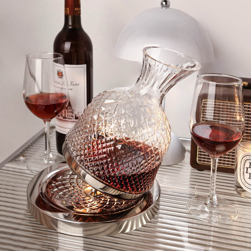 Luxury Crystal Glass Wine Decanter 1500ml // Botol Wine Kristal Mewah
