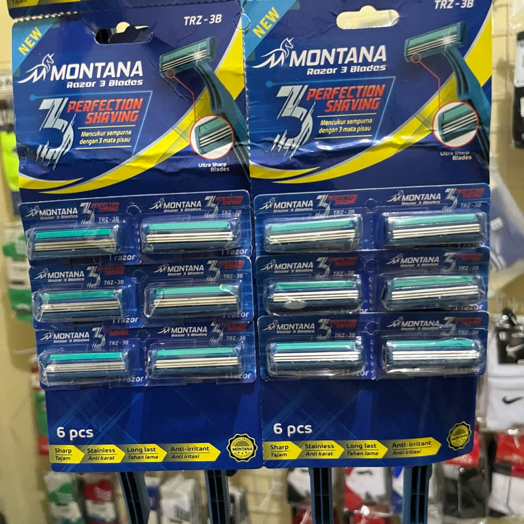 Pisau Cukur 3 Mata Pisau Kerokan Jenggot Pengkerok