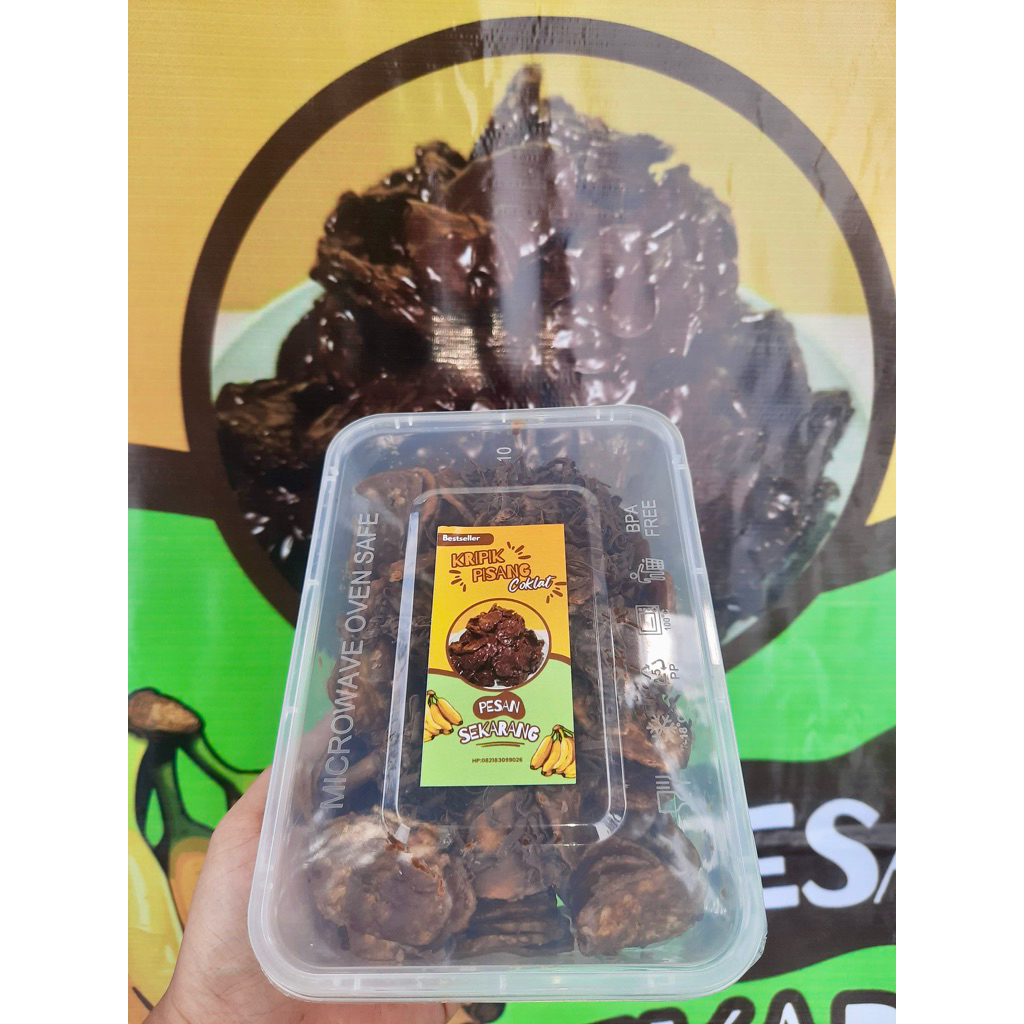 

Kripik pisang coklat lumer MAKNYOSS