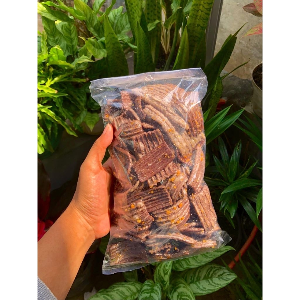

Terlaris No.1 Seblak kering Kerupuk jengkol kemasan 250gram rasa original renyah