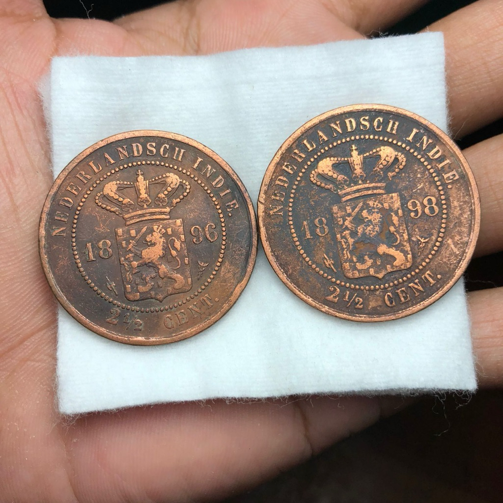 Koin Kuno Benggol 2pcs Tahun 1896 dan 98