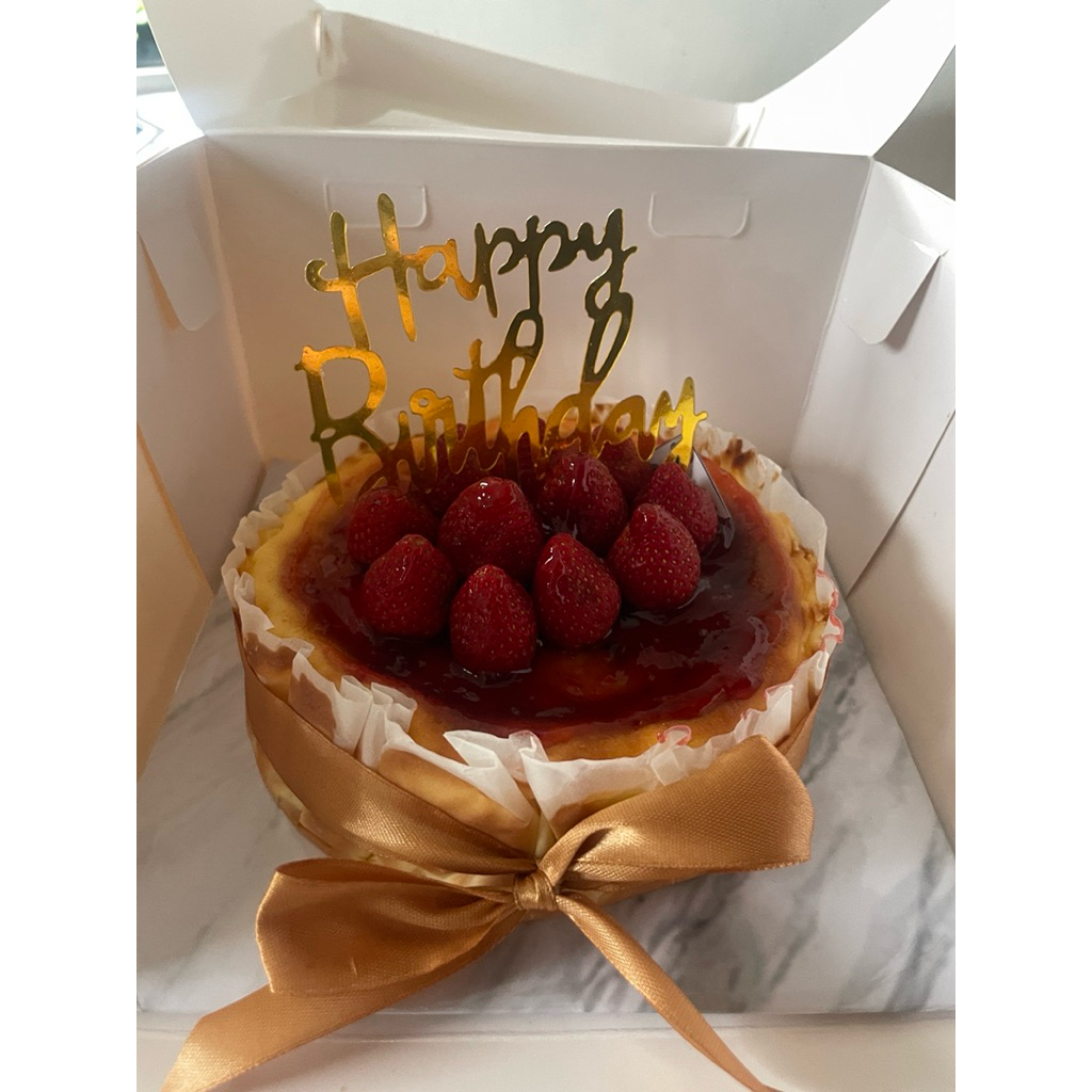 

burnt Cheesecake birthday