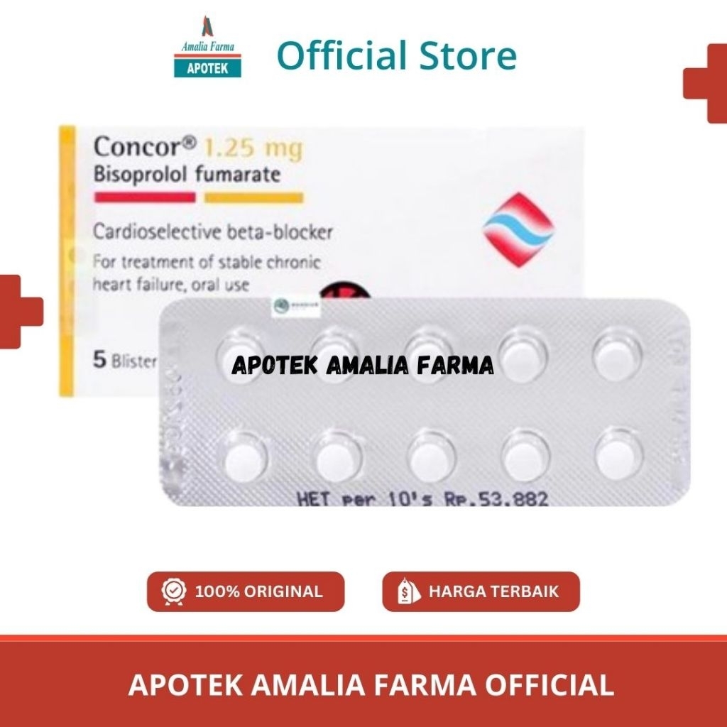 CONCOR 1,25 mg perstrip isi 10tablet