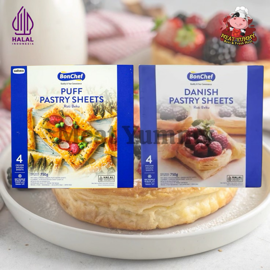 

BonChef Puff Pastry | Danish Pastry 750gram (4 Sheets)