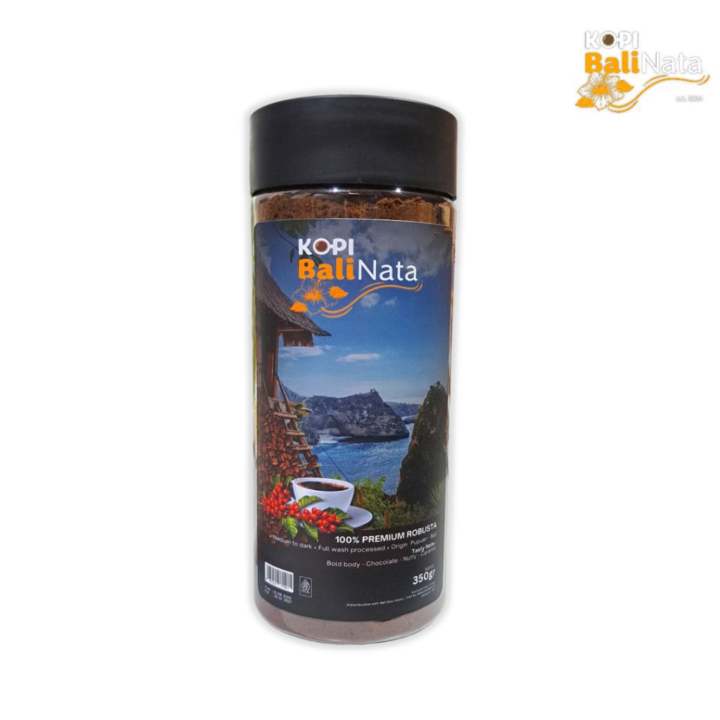 

Kopi Bali Nata Powder Jar Kemasan Nusa Penida 350 gr Premium Robusta