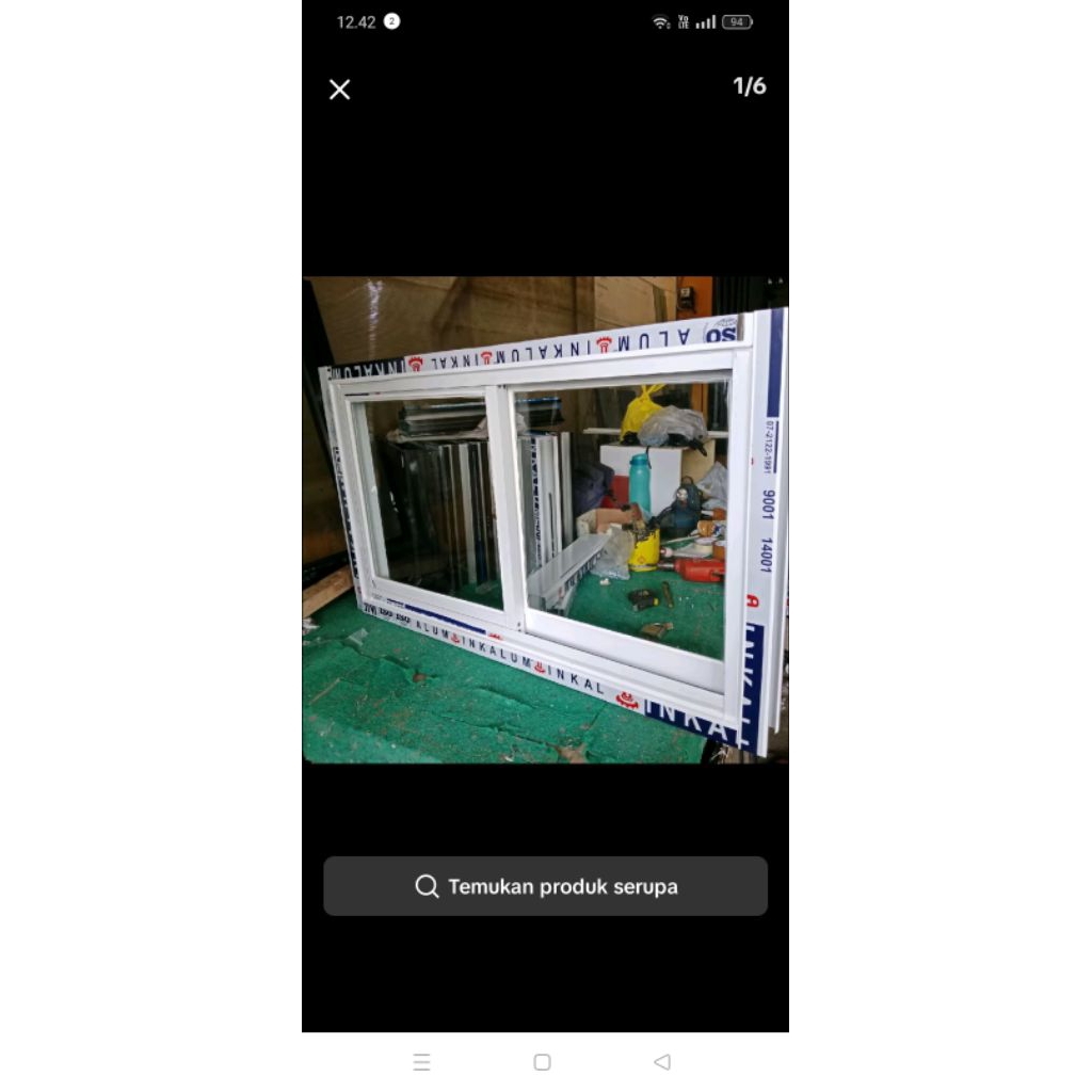 jendela sleding/geser aluminium
