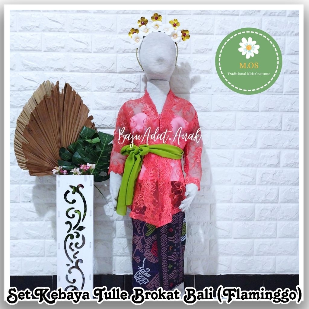 SET KEBAYA TULLE BROKAT BALI | KEBAYA BALI ANAK PEREMPUAN | KEBAYA BALI MODERN ANAK PEREMPUAN | BAJU