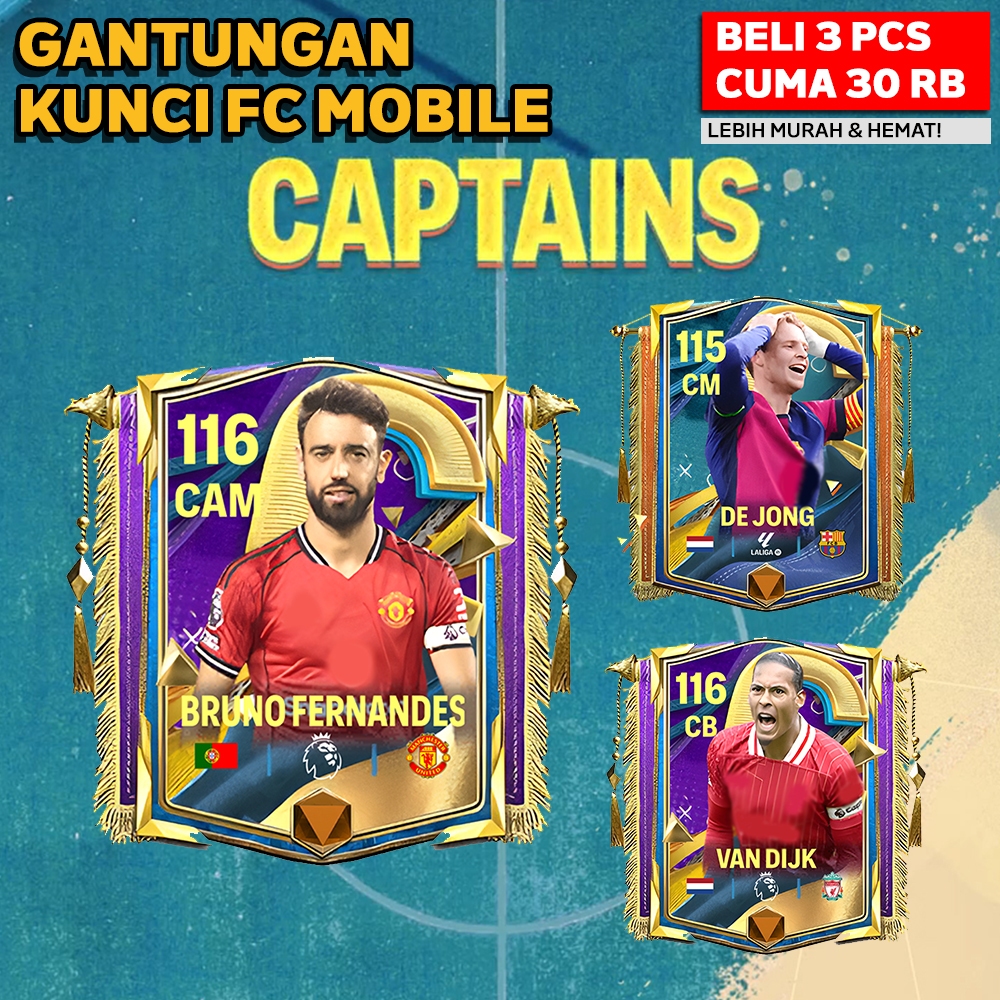 Tumblergrafik [] Gantungan Kunci Pemain Bola Gantungan Kunci Fc Mobile Captain Ganci Keychain