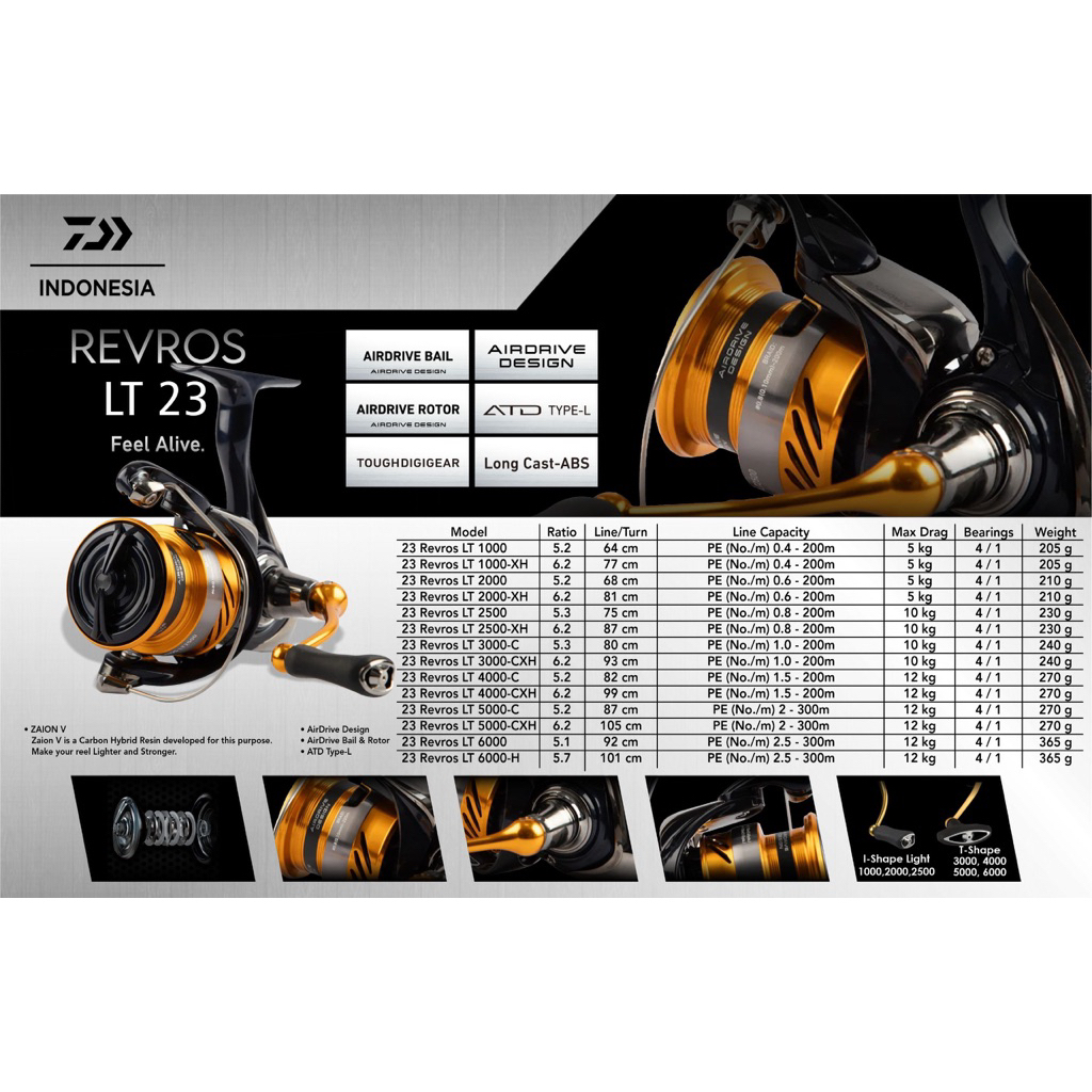 REEL DAIWA REVROS LT