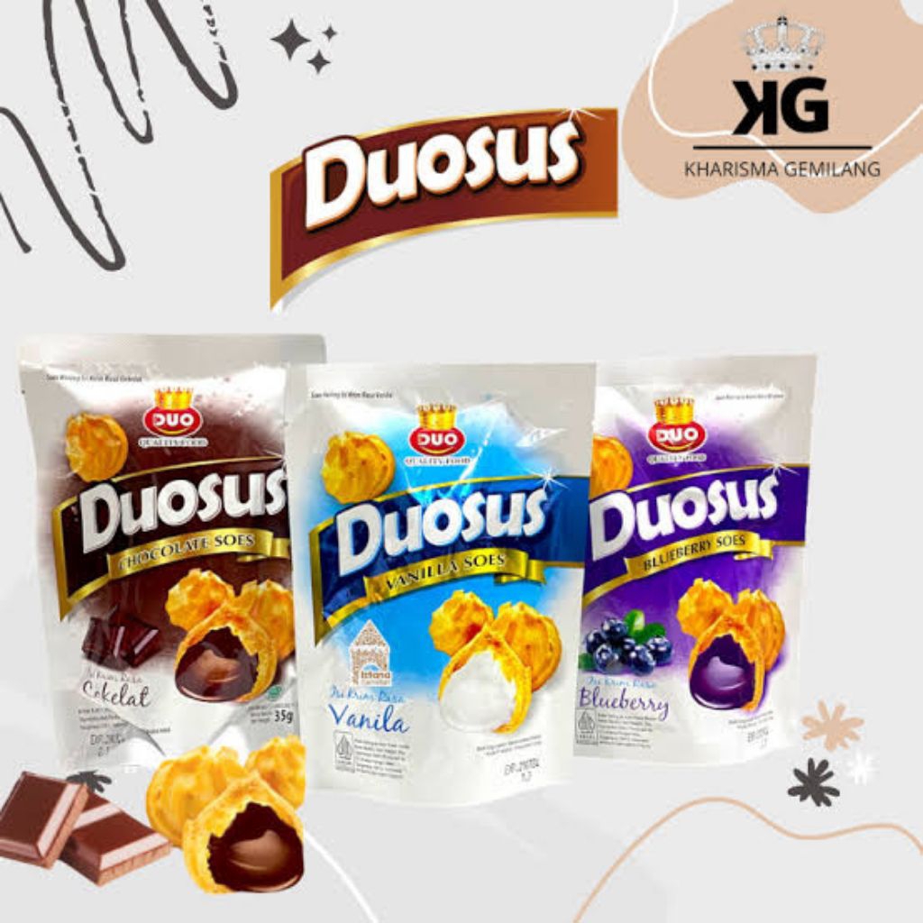 

Snack Duosus Soes Kering isi 10 bungkus.