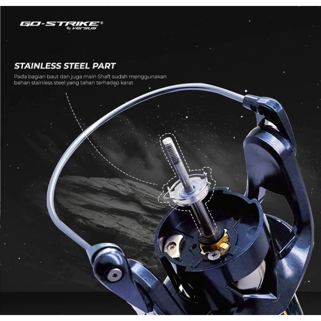 Reel Pancing Go Strike Versus Phandora 8000 PG Power Handle Salt Water