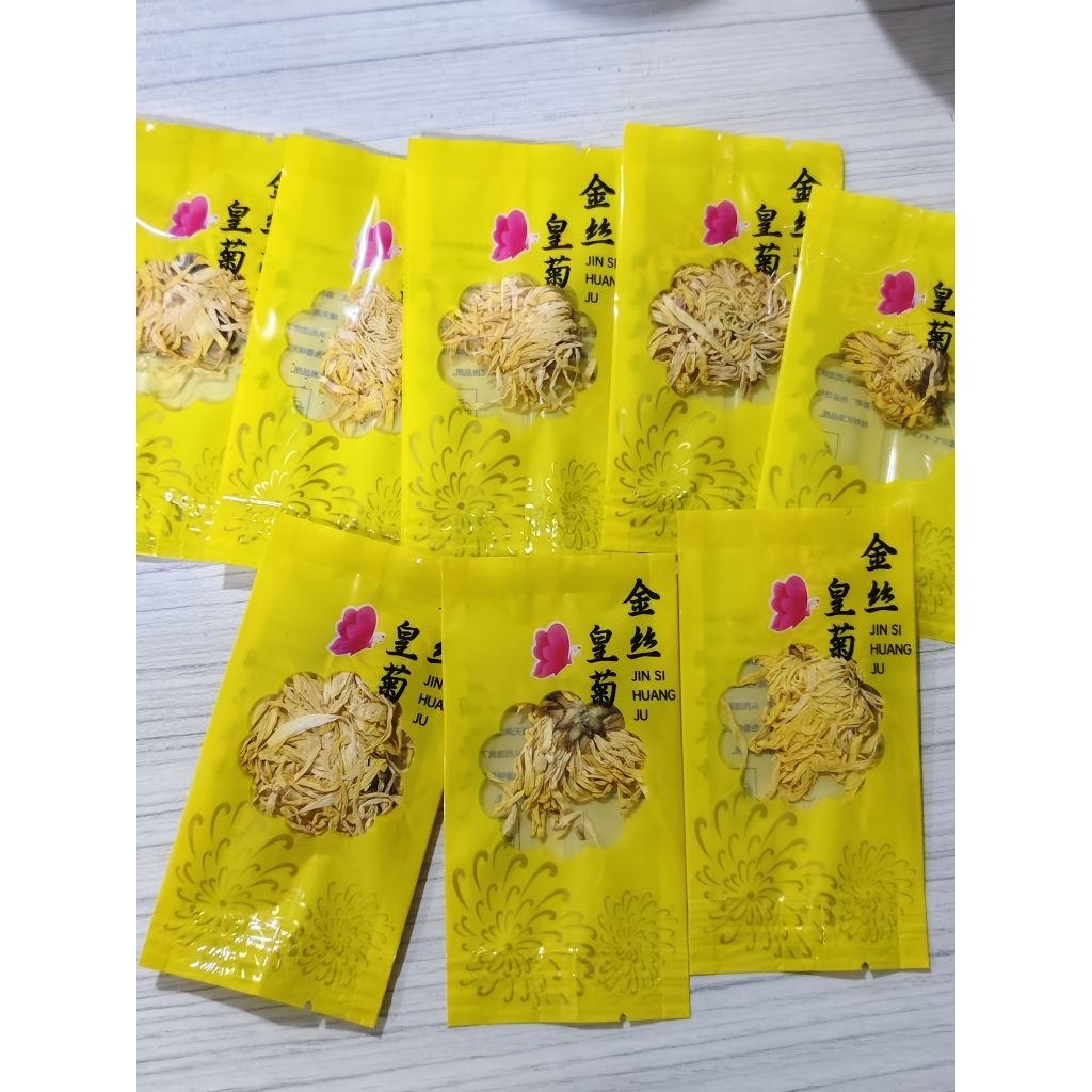 

teh chrysanthemum, Jin Si Huang Ju