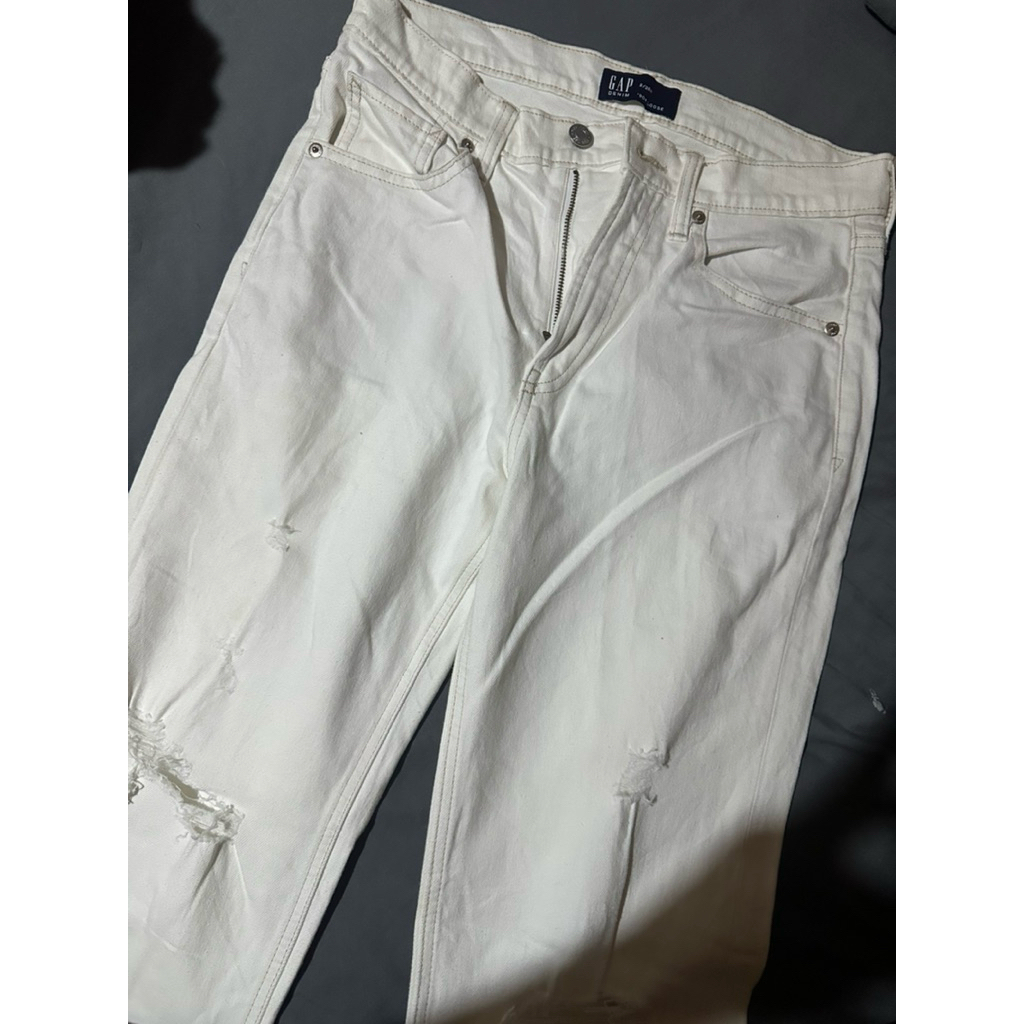 preloved celana jeans putih gap