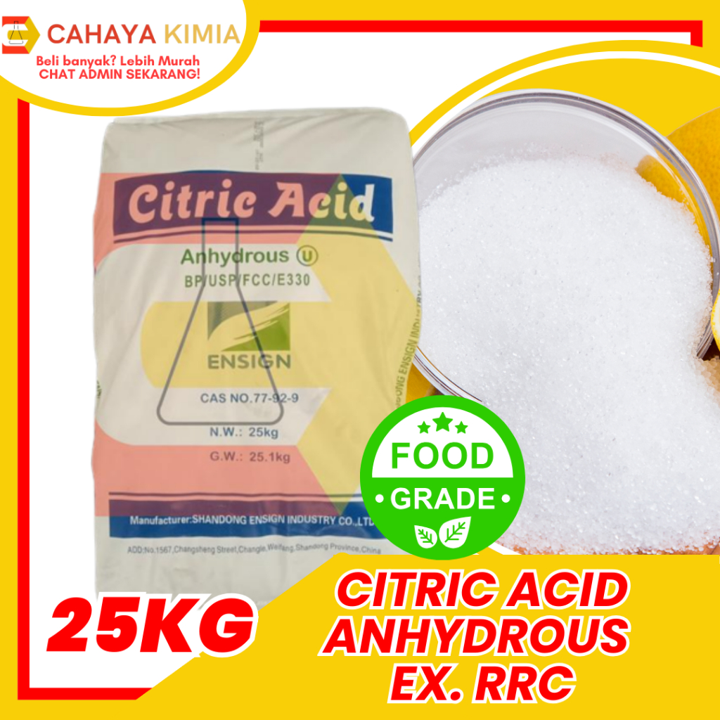 

Citric Acid Anhydrous Food Grade – 25 Kg