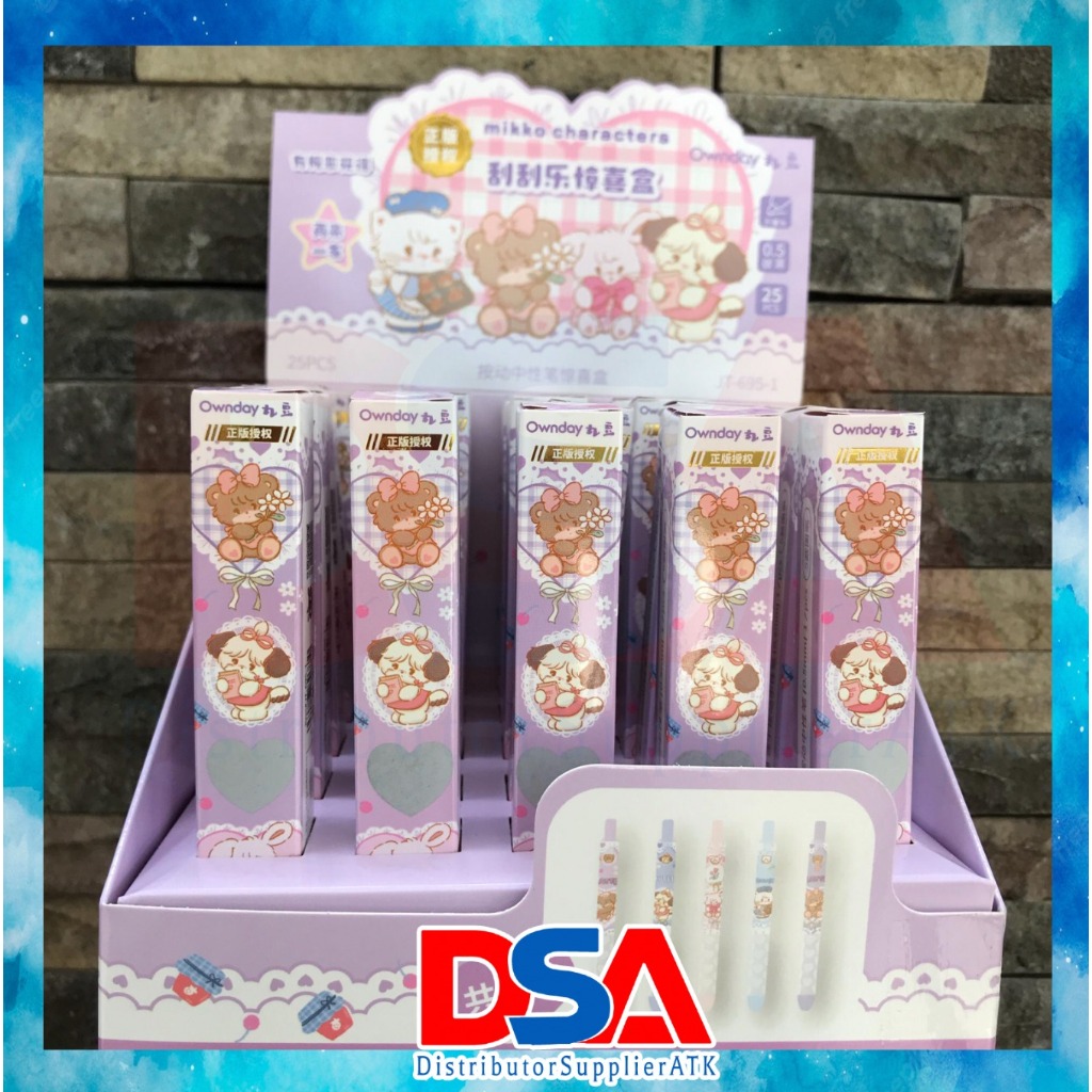 

DSA - PULPEN BLIND BOX KARAKTER MIKKO CUTE PEN TINTA GEL,05 TINTA HITAM