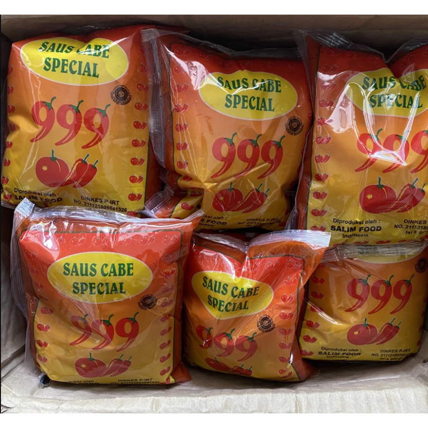 

Saus Cabe Spesial Merk 999 Kemasan 400 Gram Murah & Hemat / Saus Sambal