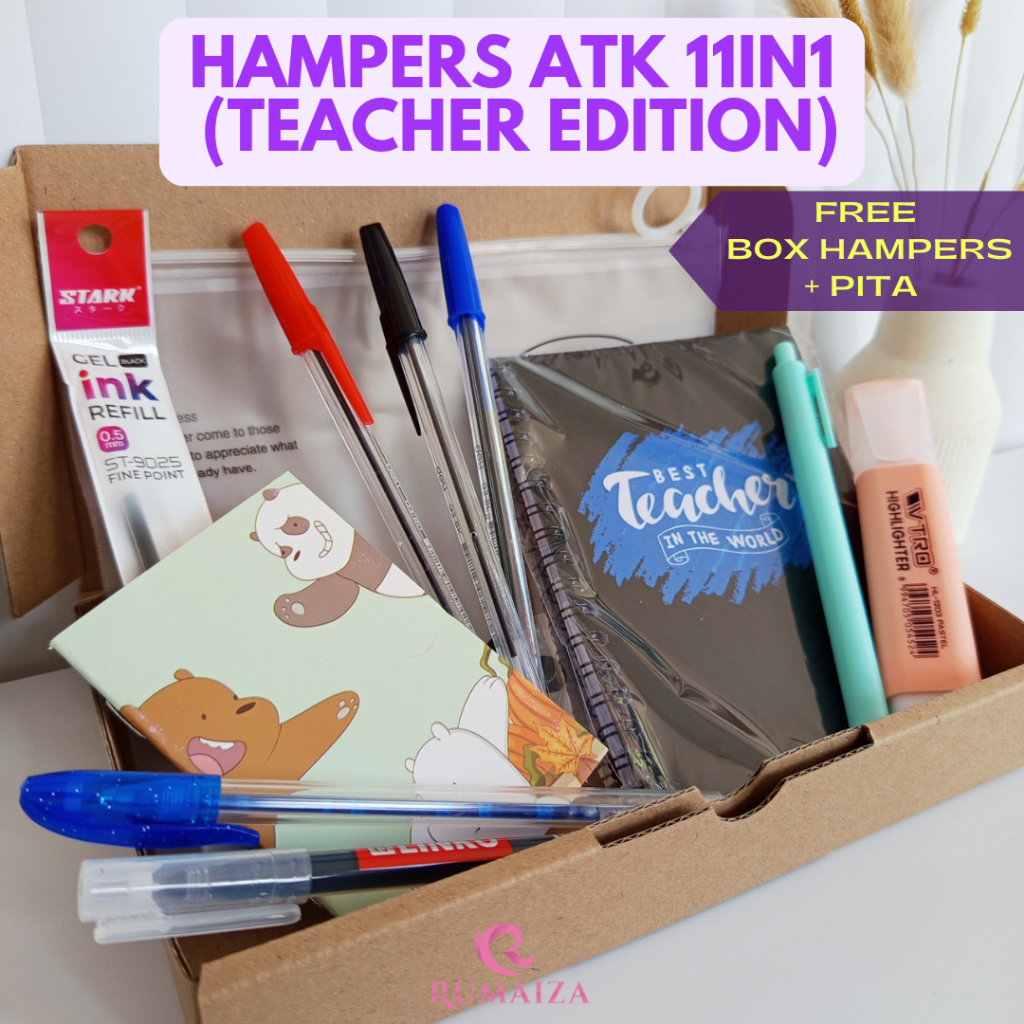

Set Alat Tulis 11in1 Lengkap Hadiah Guru / Souvenir Hadiah Hari Guru / Hampers Kado Gift Sekolah