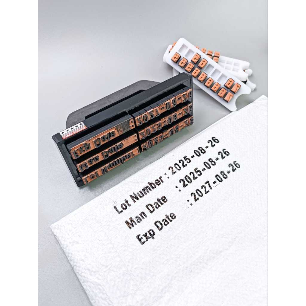 

Jual Stempel Kode Produksi Karung Plastik Stempel Exp Date Stempel Lot Number Anti Luntur