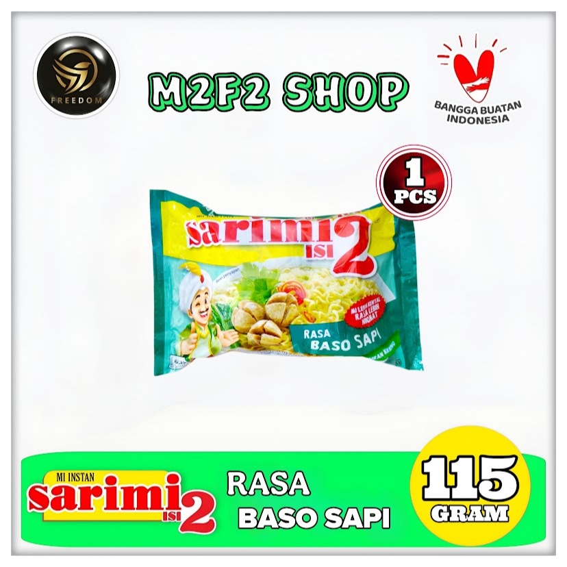 

Mie Sarimi Instant Kuah Isi 2 Rasa Baso Sapi | Bag - 115 gr (Kemasan Satuan)