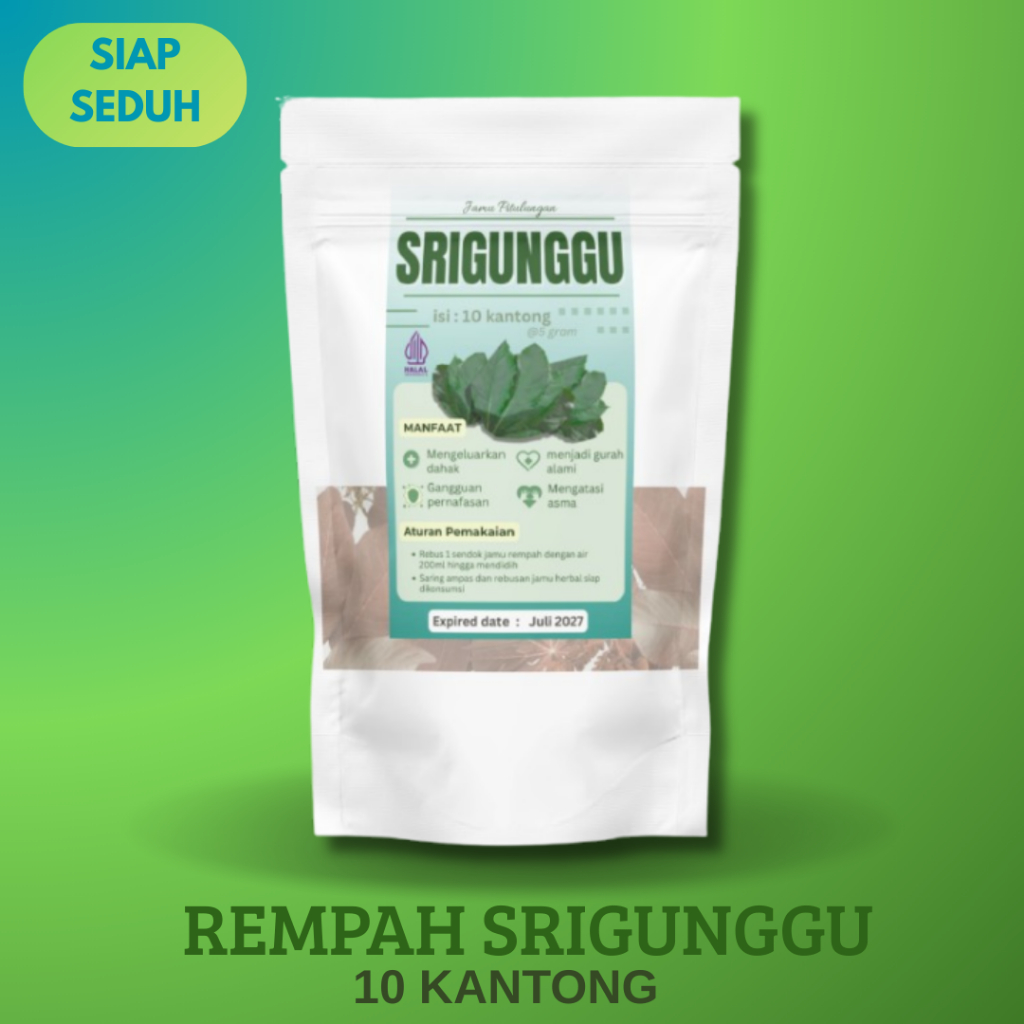 

rempah herbal daun srigunggu 10kantong