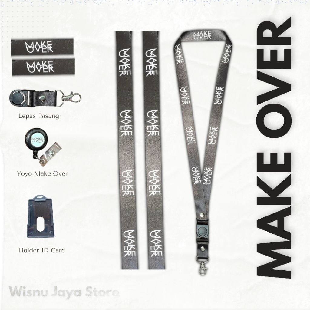 

READYY LANYARD TALI MAKEOVER TERMURAH, BISA CETAK ID CARD MURAH