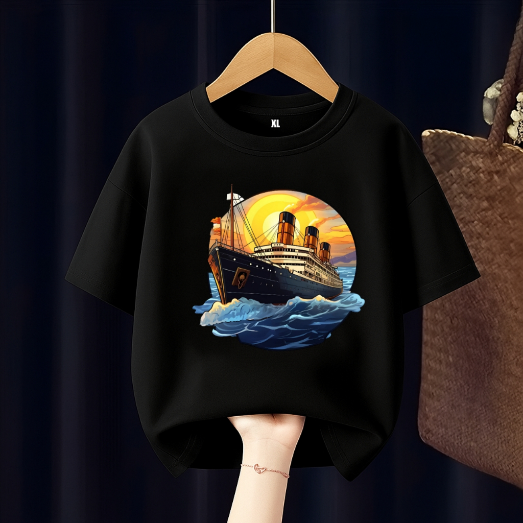 BAJU KAOS ANAK KAPAL TITANIC FREE CUSTOM NAMA
