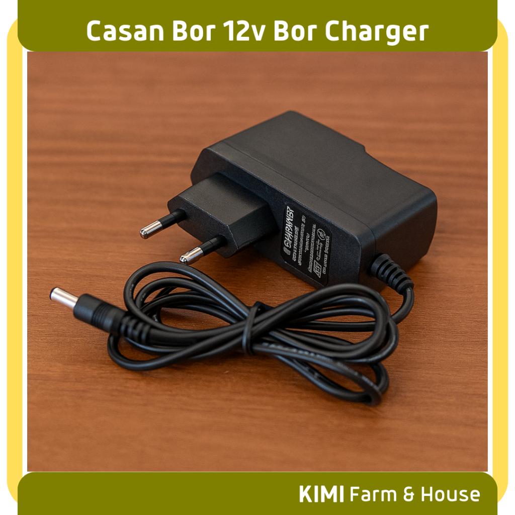 Charger Bor 12 Volt Casan Bor 12v Chasan Bor Baterai 12v Charger Adapter 120-240 V Charger Bulat