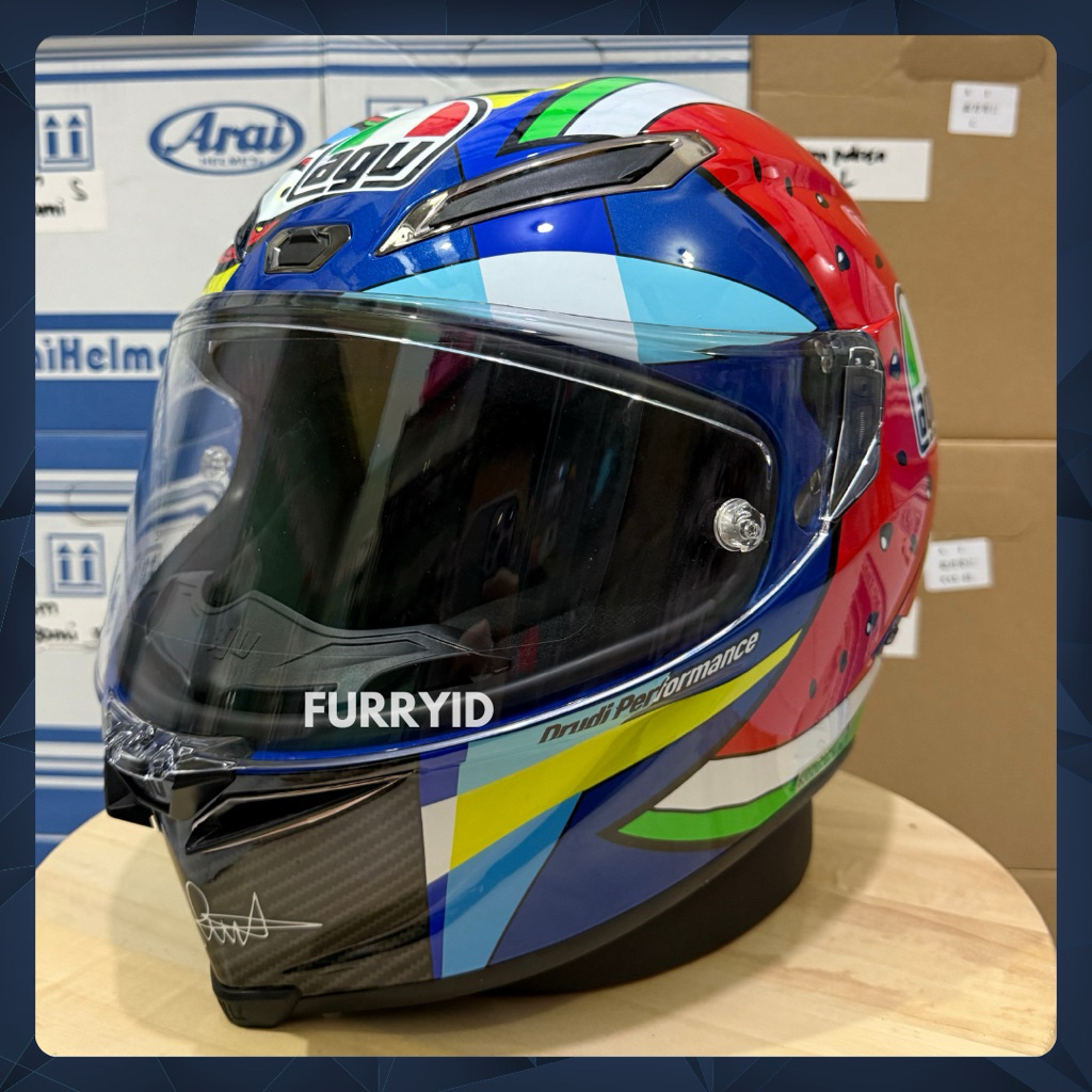 HELM FULL FACE AGV PISTA GP-RR MISANO MENU 2019