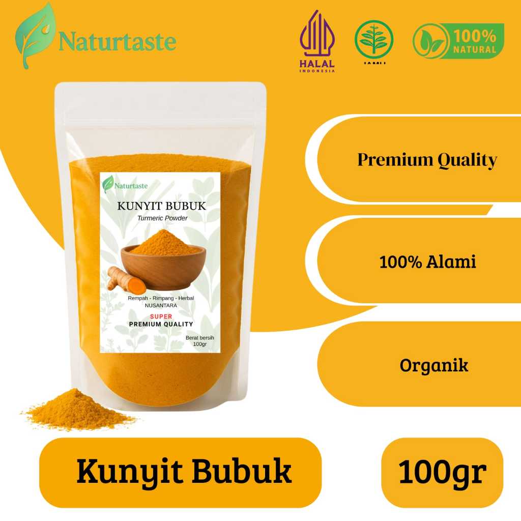 

Naturtaste Kunyit Bubuk Kualitas Super Premium Grade A | Rempah - Rimpang - Herbal Nusantara
