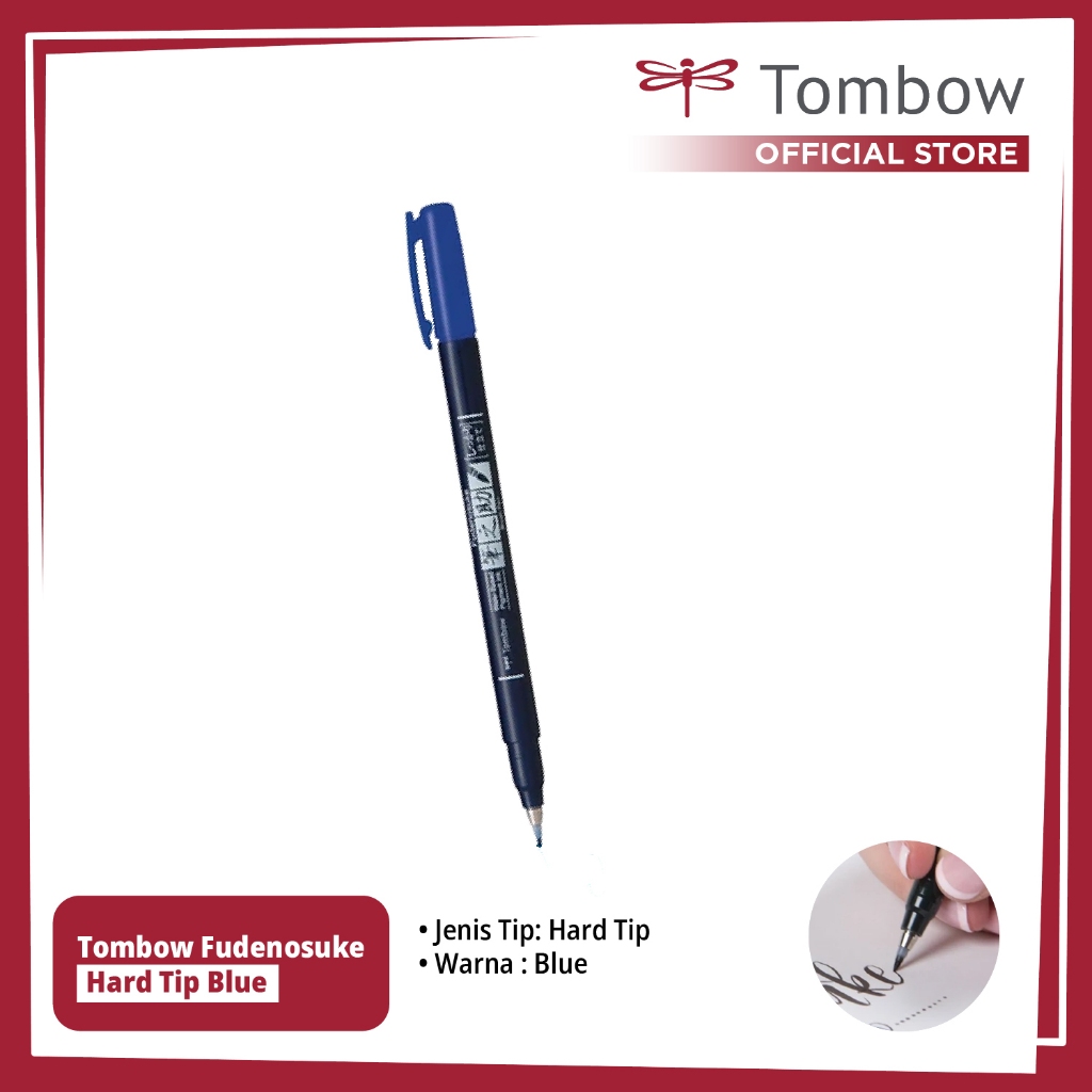

Tombow Fudenosuke Hard Tip Blue