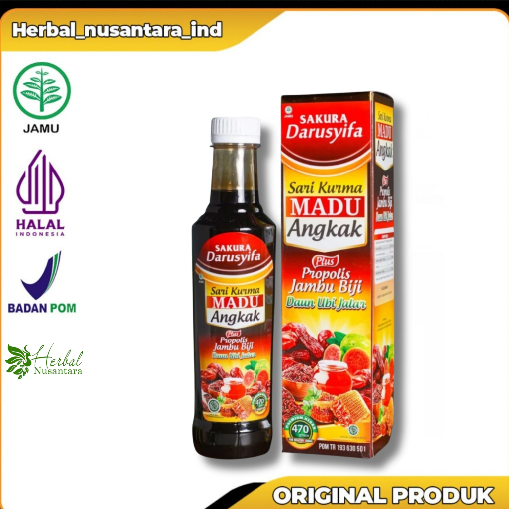 

SARI KURMA MADU ANGKAK SAKURA DARUSYIFA 470 ML ORIGINAL