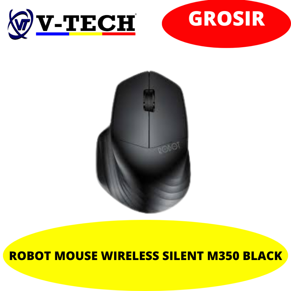 ROBOT MOUSE WIRELESS SILENT M350 BLACK