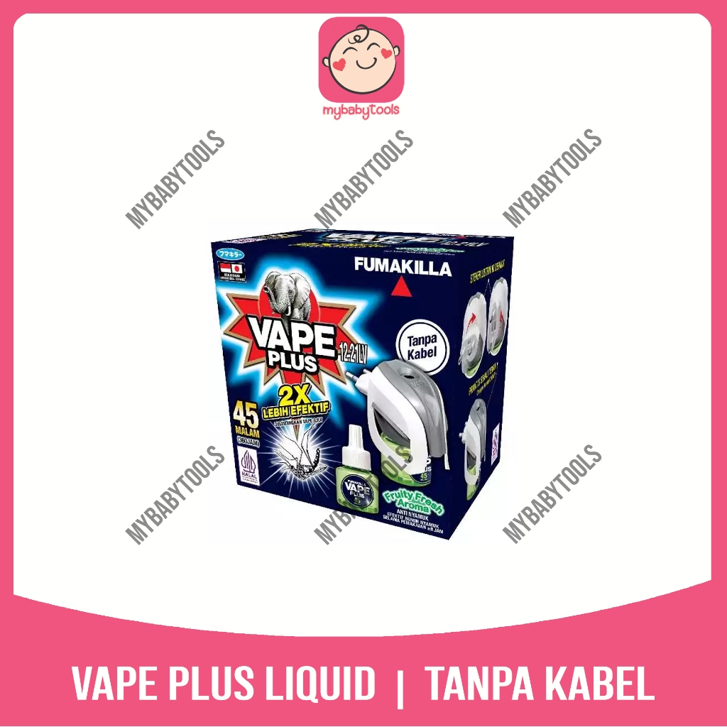 1 SET ALAT+ REFIL OBAT NYAMUK Vape Plus Electric Liquid Device Cordless -TANPA KABEL