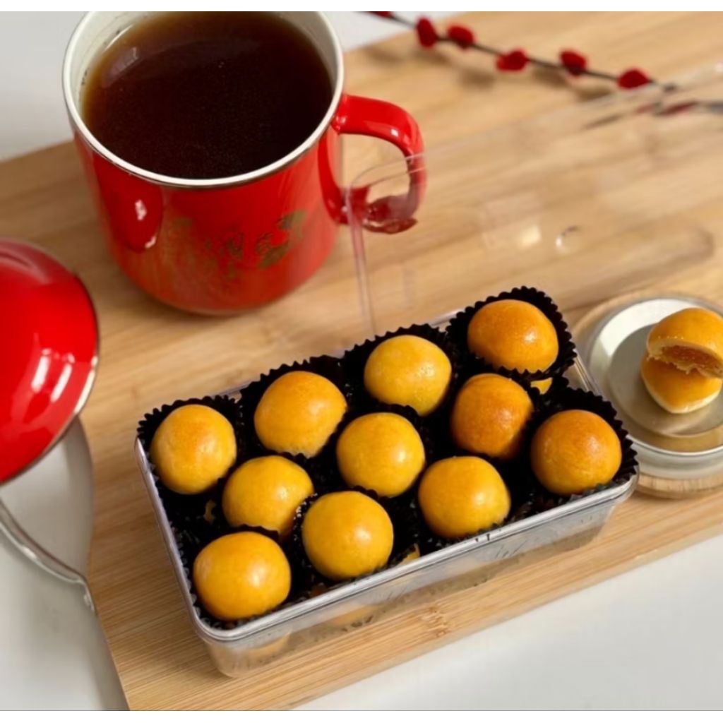 

kue nastar lumer 45-50 biji dengan wijsman original butter premium wisman (kue nastar, kue kacang)