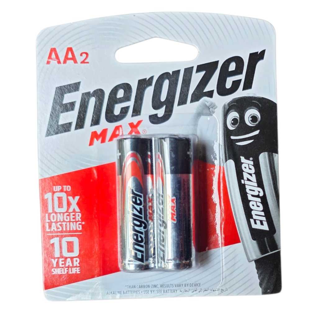 Baterai Energizer Max AA  isi 2 dan AAA isi 2  Baterai Energizer AA AAA Batu Batrai jam dinding