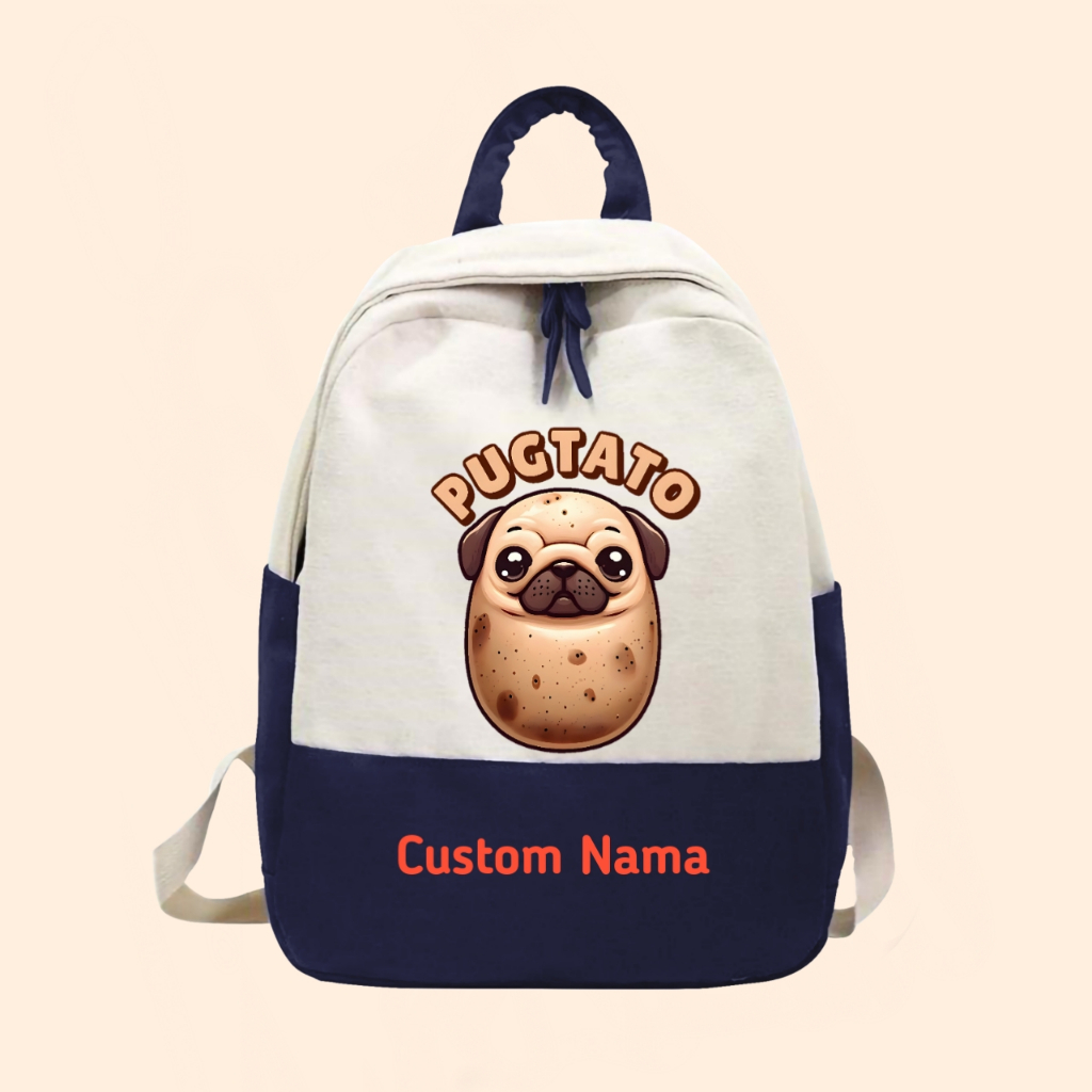 TAS RANSEL  ANAK PUGTATO FREE CUSTOM NAMA