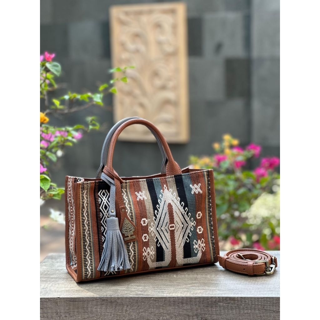 Tas Wanita Hand Bag HERVIOLET JINGGA.M30 Tenun