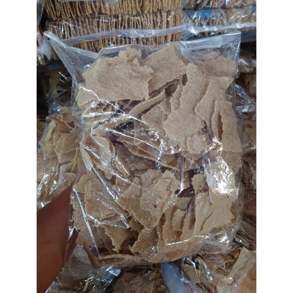 

COD 1 Kg Krupuk Puli Patahan (GRADE B) Rasa Bawang Kemasan Mentah, Langsung Pabrik Madiun