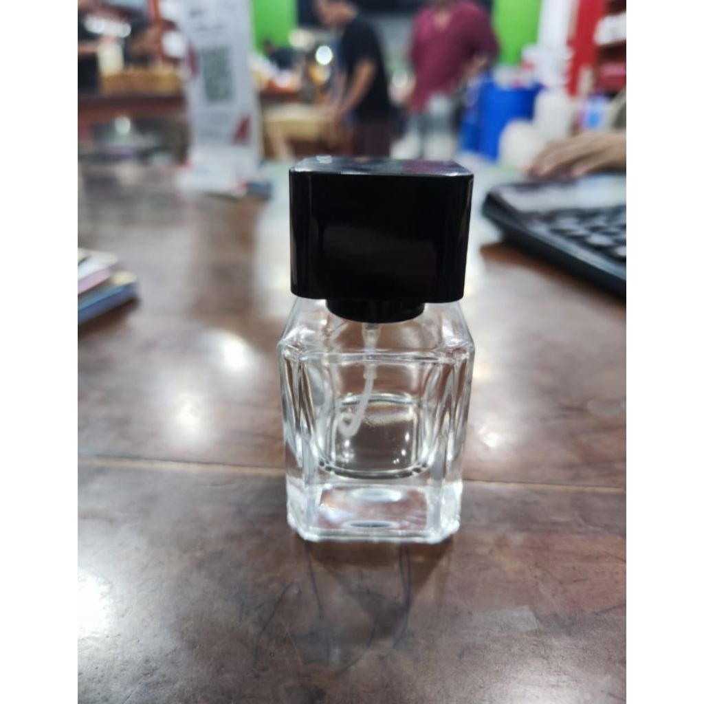 [ PER LUSIN ] Botol Parfum LALIQ SQUARE 30ml Semi Press Botol Parfum Kosong Botol Parfum Kaca Botol 